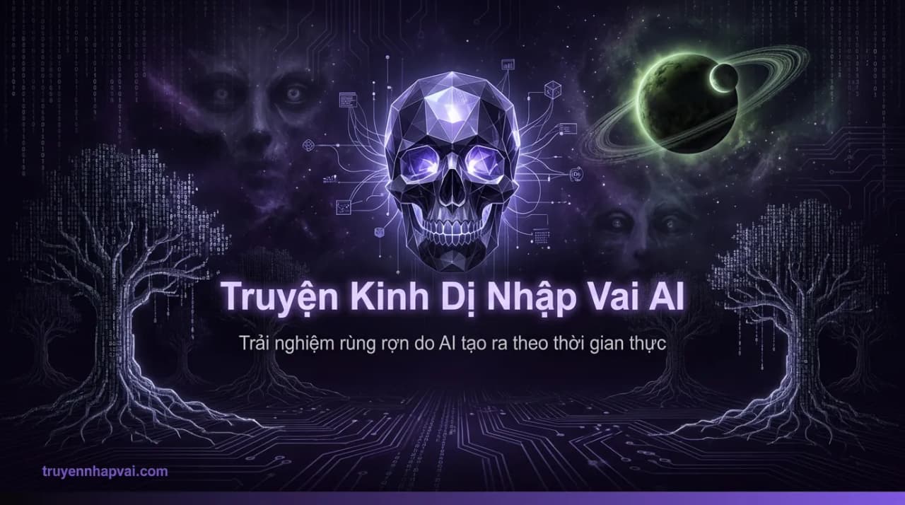 Truyện kinh dị nhập vai AI — Hướng dẫn sinh tồn trong đêm tối